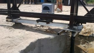 Купить сваи для ворот в Белово. Заказать ворота на сваях под ключ от 21469 руб